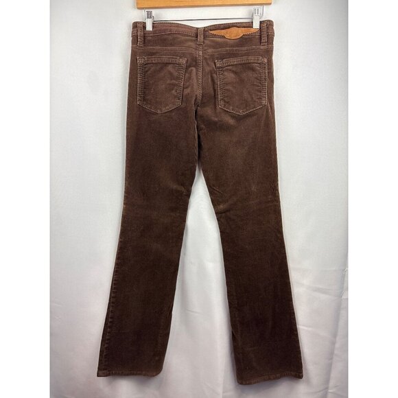 Women’s BCBG Maxarzria Jean Size 28 Brown Corduroy Boot Leg Pants - Picture 4 of 7